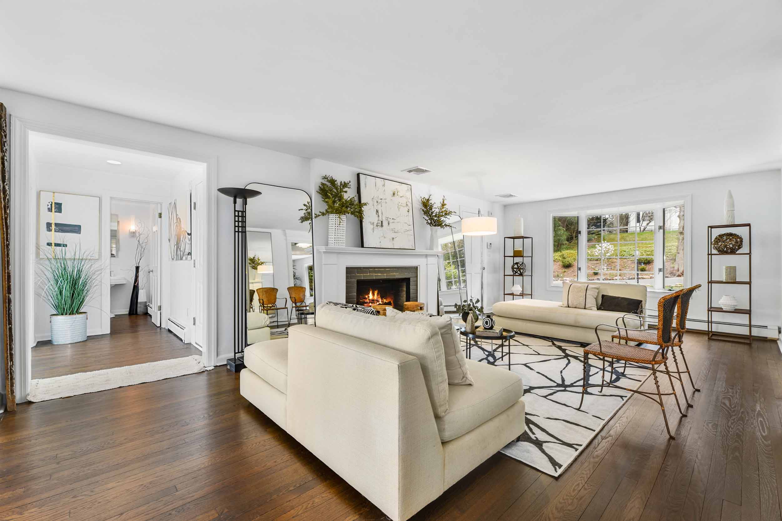 20 Ridge Terrace, Short Hills Living room from family room