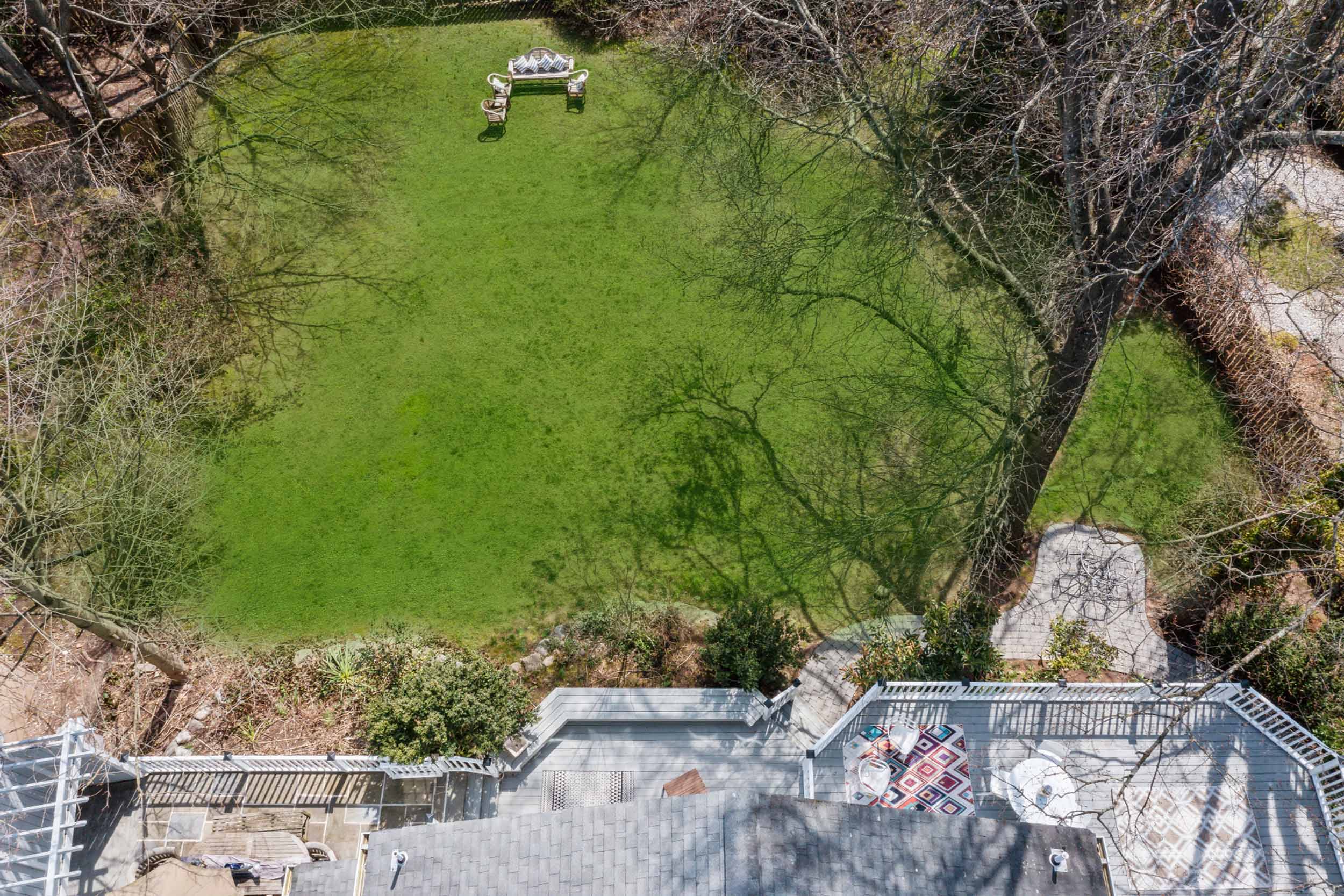 20 Ridge Terrace, Short Hills Drone of back of house