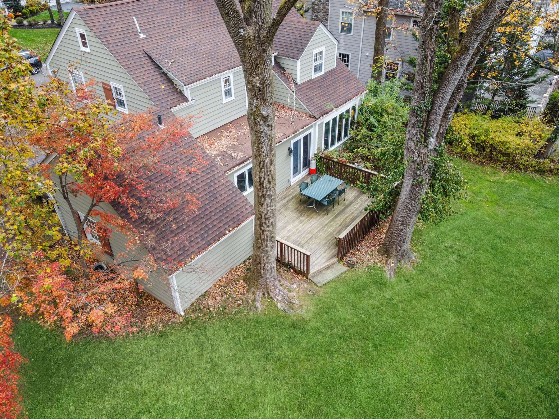 9 Park Circle, Short Hills Drone of Deck