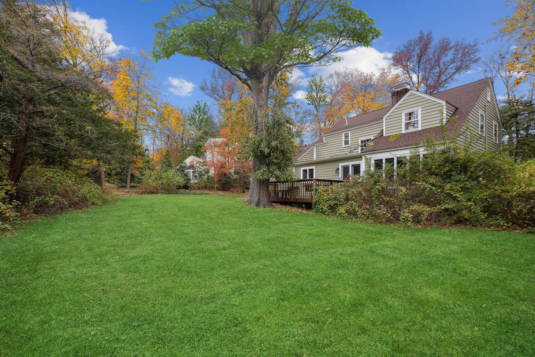 9 Park Circle, Short Hills Backyard Toward House