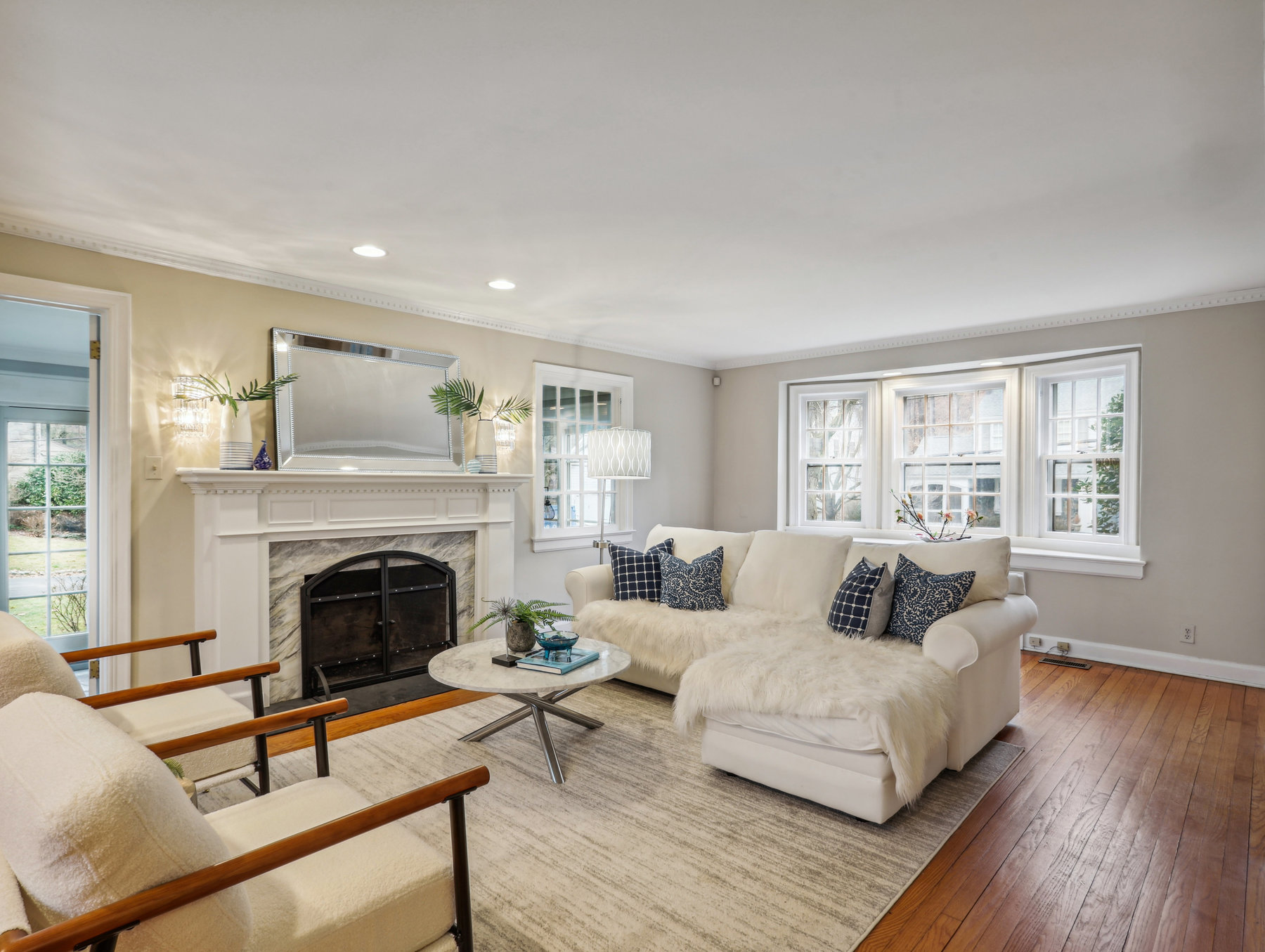 20 Oak Hill Road, Short Hills - Living Room from Powder Room