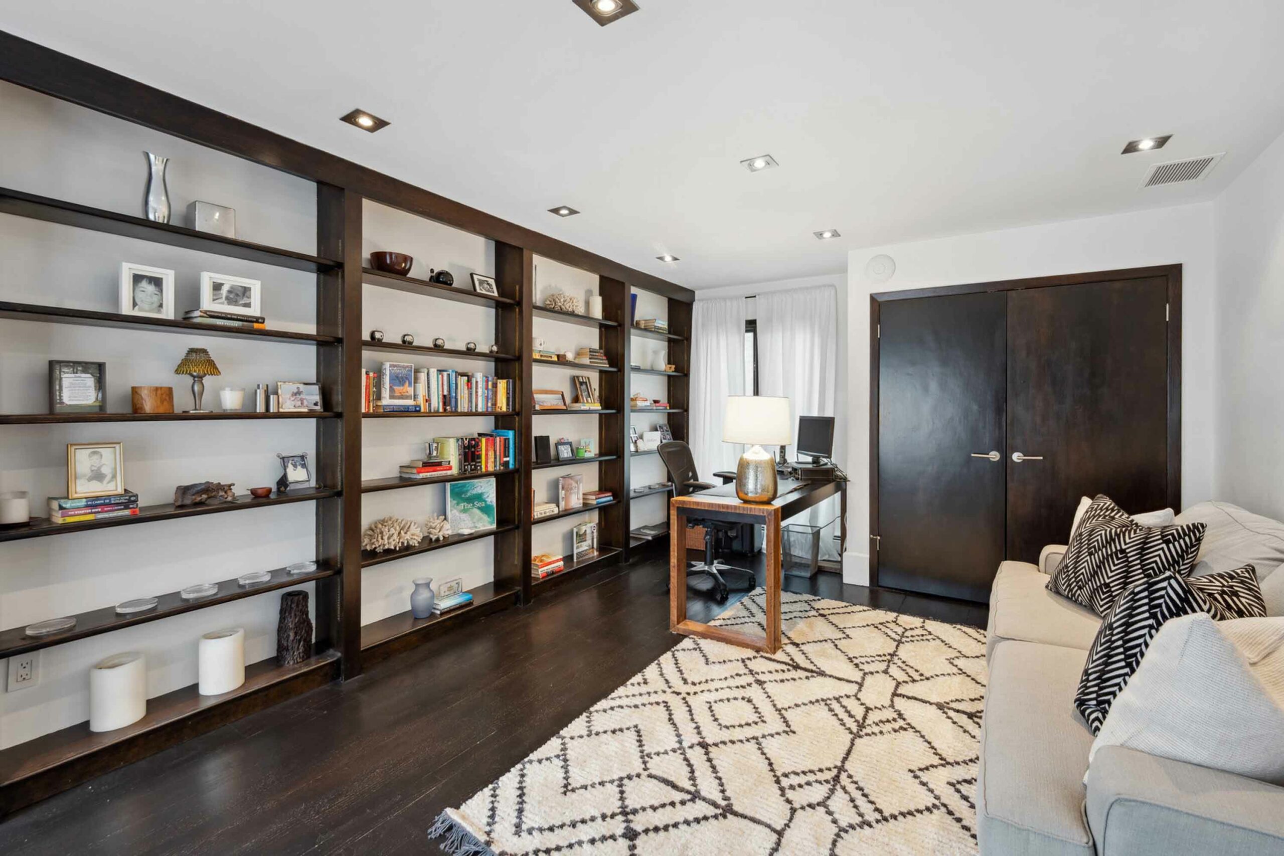 10 Beacon Road, Short Hills - Office _ Bedroom built-in bookshelf