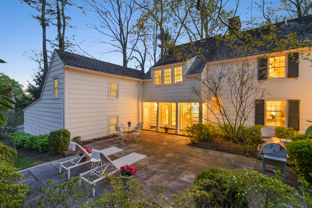 12 Coniston Road, Short Hills - Patio at dusk