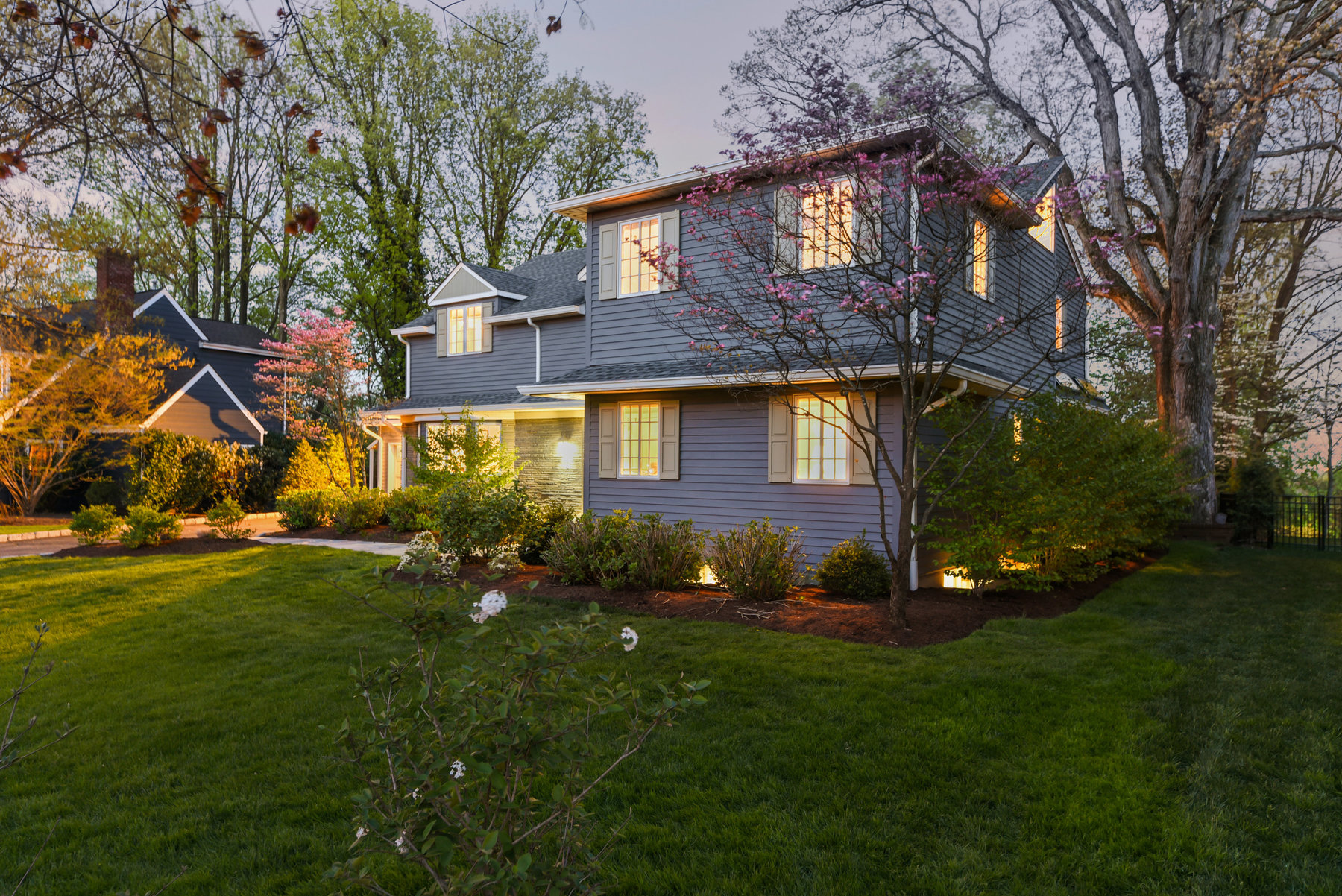 274 Forest Drive, Short Hills - Front angle at dusk
