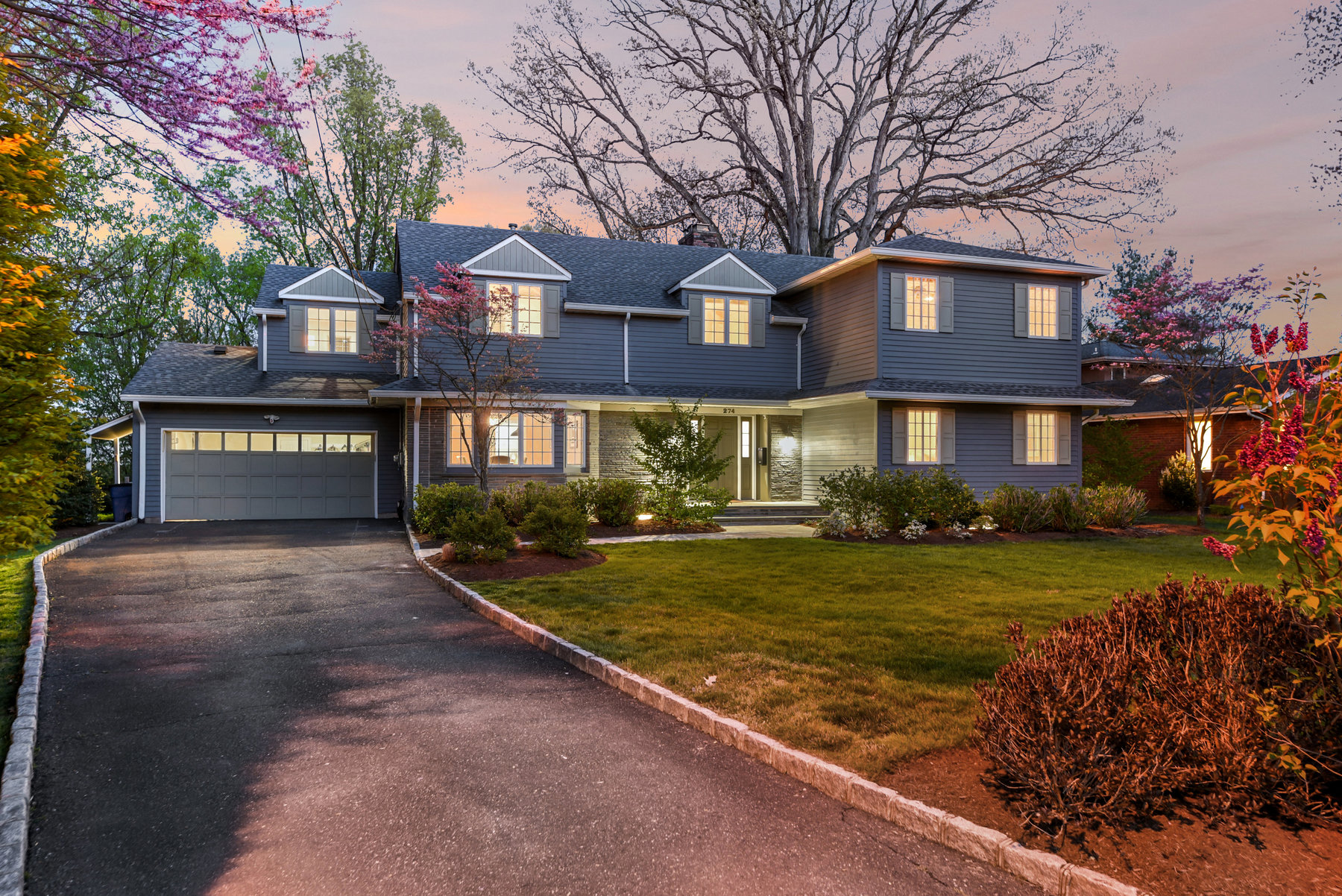 274 Forest Drive, Short Hills - Front at dusk