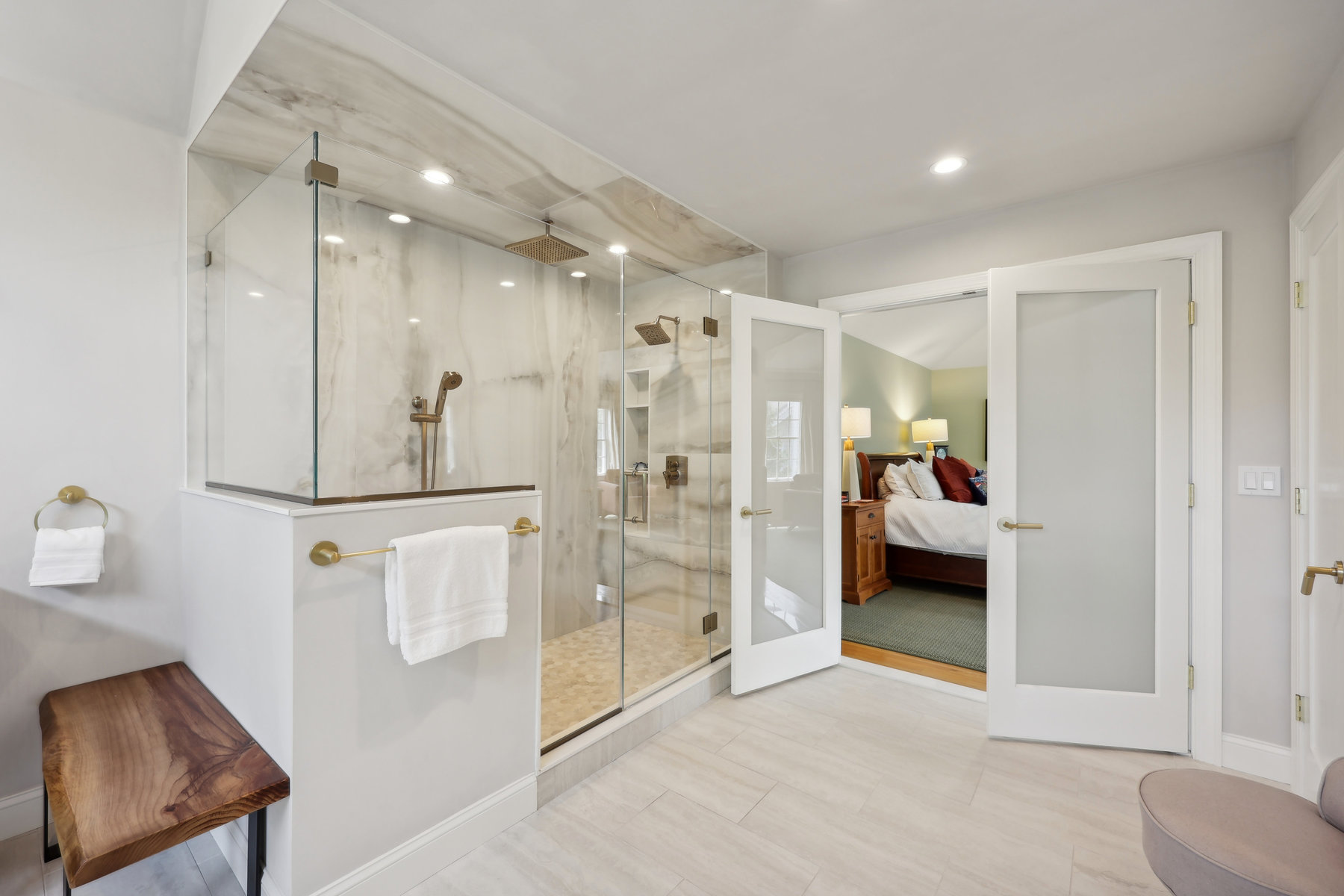 140 Old Short Hills Road, Short Hills - primary bath to bedroom