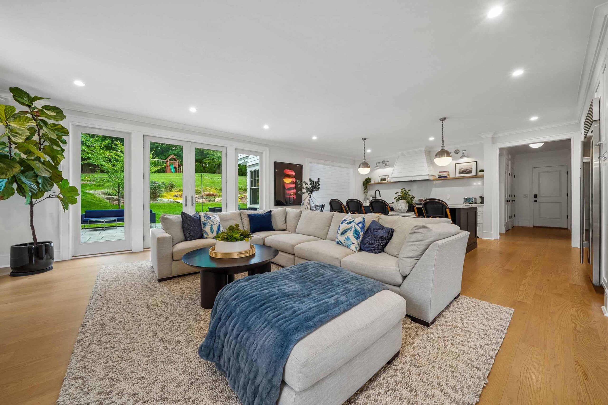 13 23 Woodfield Drive - Family room with French doors to patio- The Elizabeth Winterbottom Team