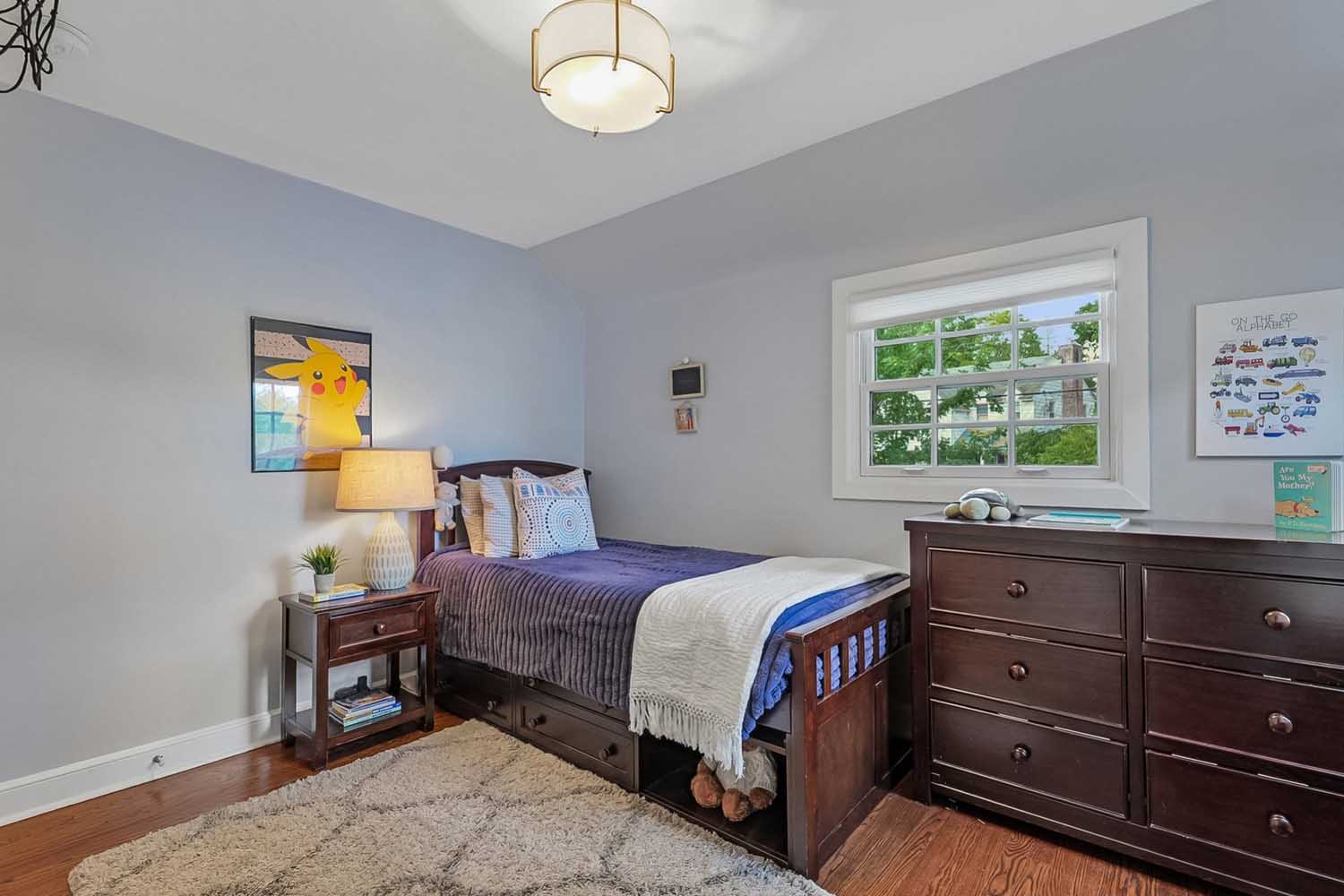 26 60 Wellington Ave -Bedroom 3 with staircase to walk up attic - The Elizabeth Winterbottom Team